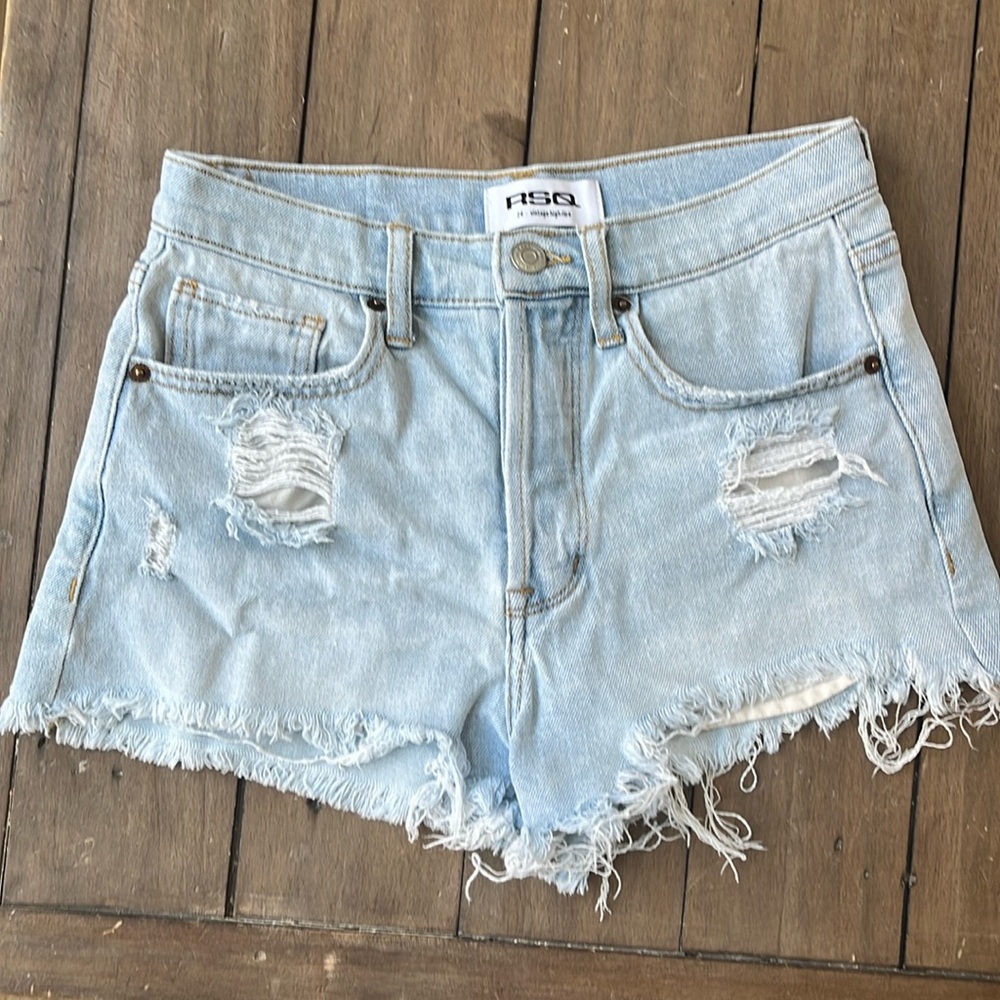 RSQ vintage high rise denim short, 24
